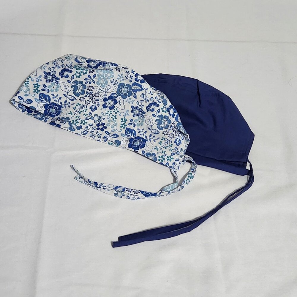 2Pack (Size L/XL) Fitted Cap with Drawstrings - Handmade